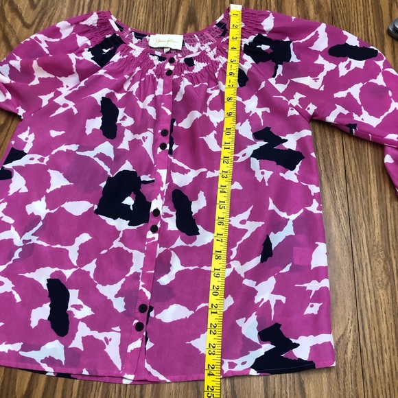 Yumi Kim Isi Floral Smocked Button Blouse - Picture 9 of 10